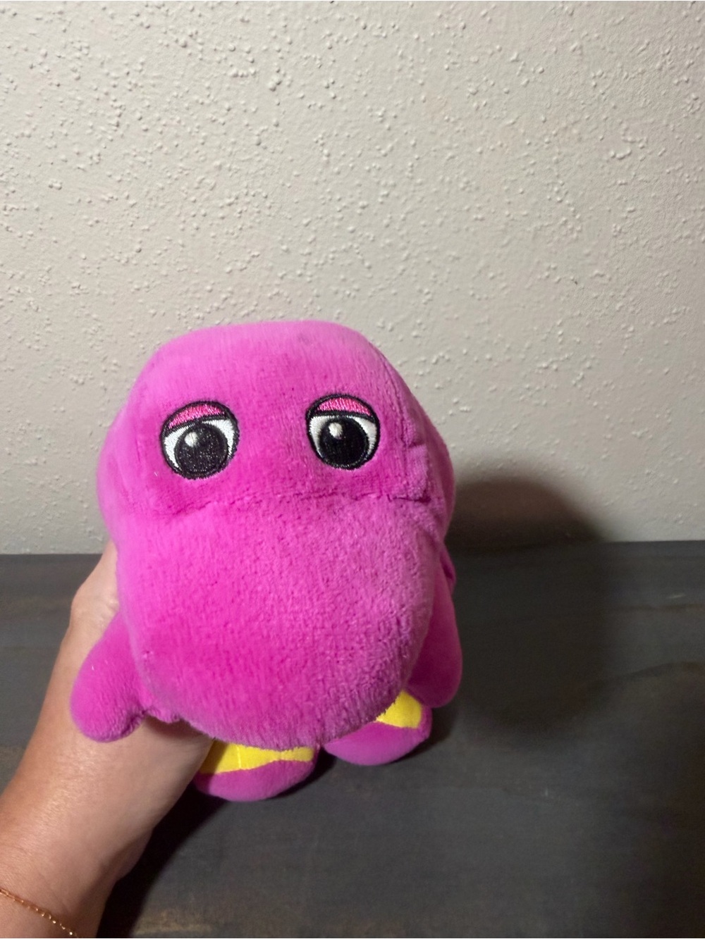 Fisher-Price Barney “I Love You” Dinosaur Plush Stuffed Toy Purple Green Vintage - Picture 6 of 7